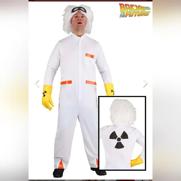 Back To The Future Doc Brown Full Costume - Picture 4 of 16